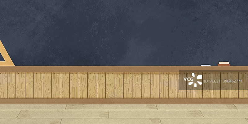 卡通风格教室黑板背景图片素材