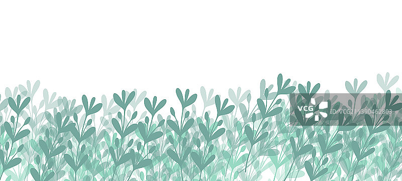 花卉网横幅与绘制的颜色奇异的叶子图片素材