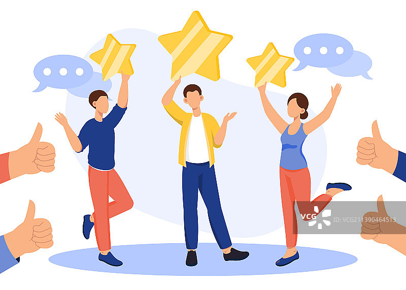 客户评论概念图片素材