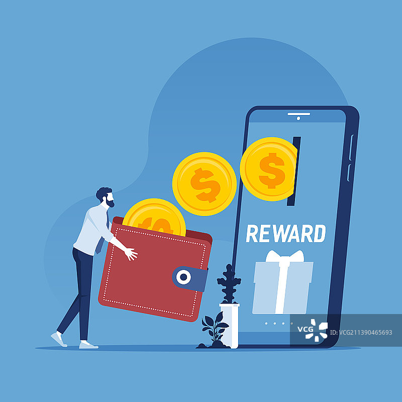 返现忠诚度计划概念图片素材