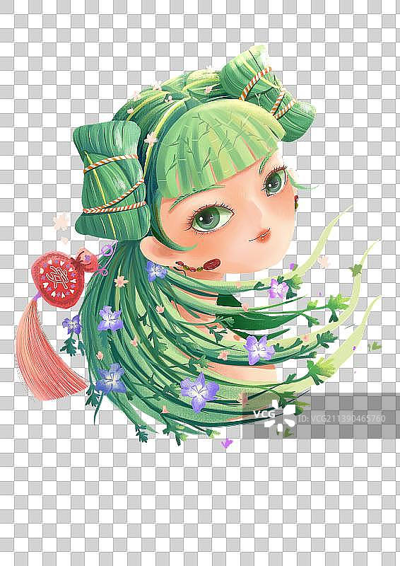 端午节粽子女孩图片素材