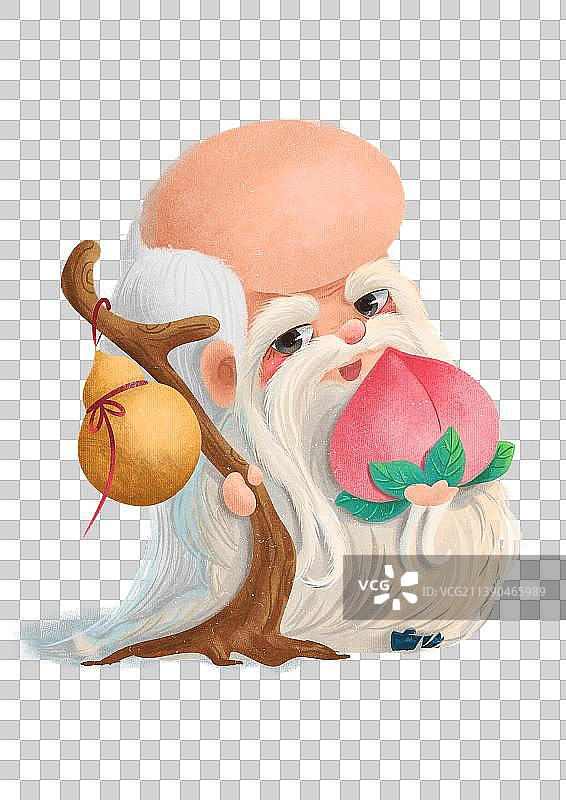 老寿星祝您福如东海寿比南山图片素材