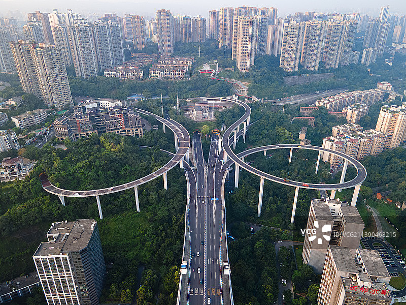 重庆苏家坝立交桥航拍图片素材