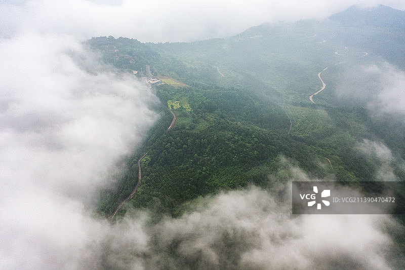 成都洛带金龙长城图片素材