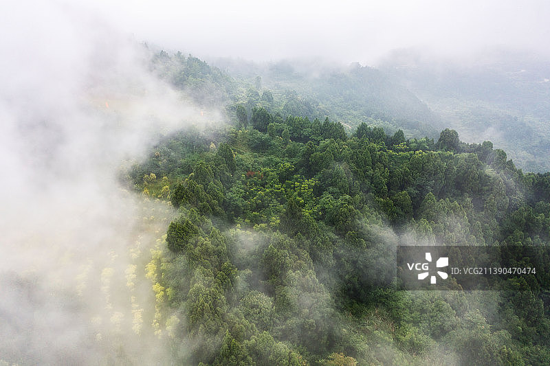 成都洛带金龙长城图片素材