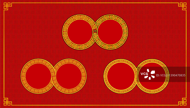 一套幸运无限的新春快乐素材图片素材