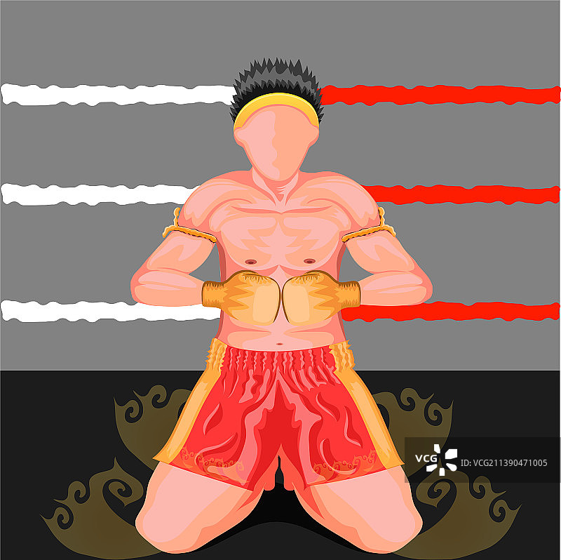 泰拳拜师仪式图片素材