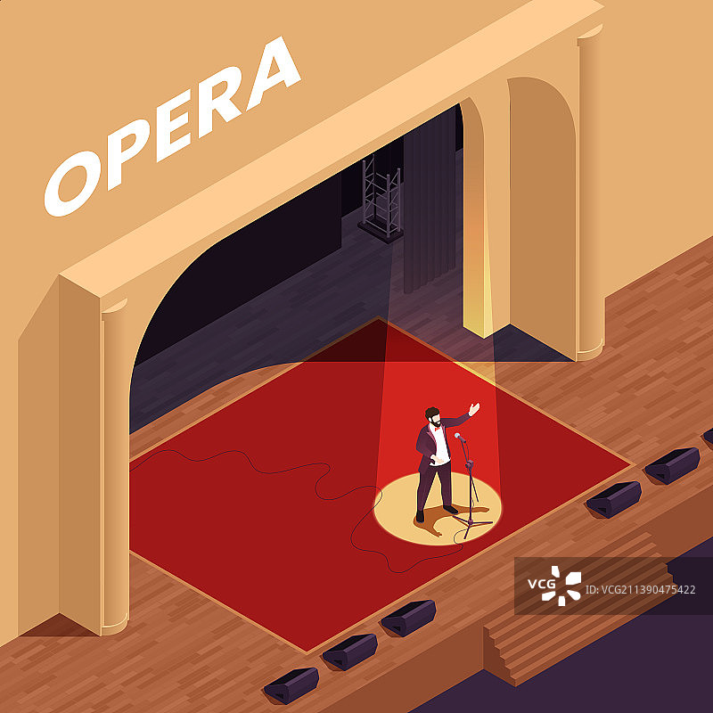 歌剧院2.5D海报图片素材