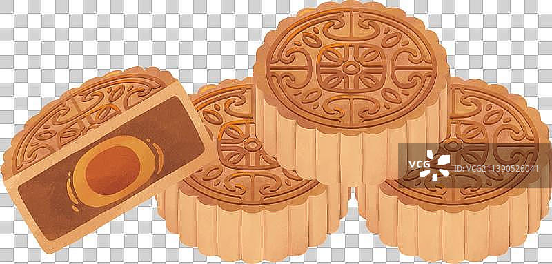 手绘卡通中秋节月饼图片素材