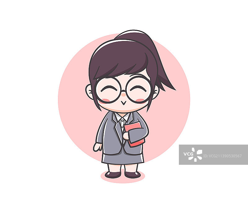 卡通可爱女教师图片素材