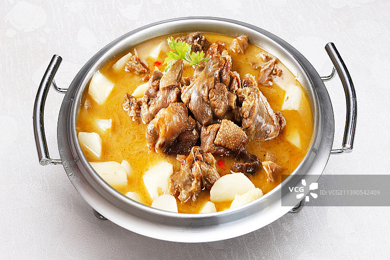 中餐舌尖美食山药炖小鸡图片素材