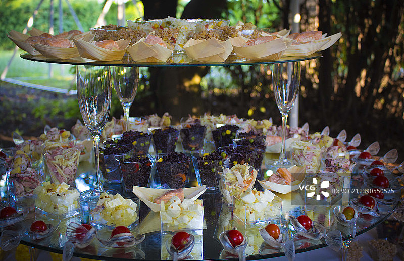 盘子里食物的特写图片素材