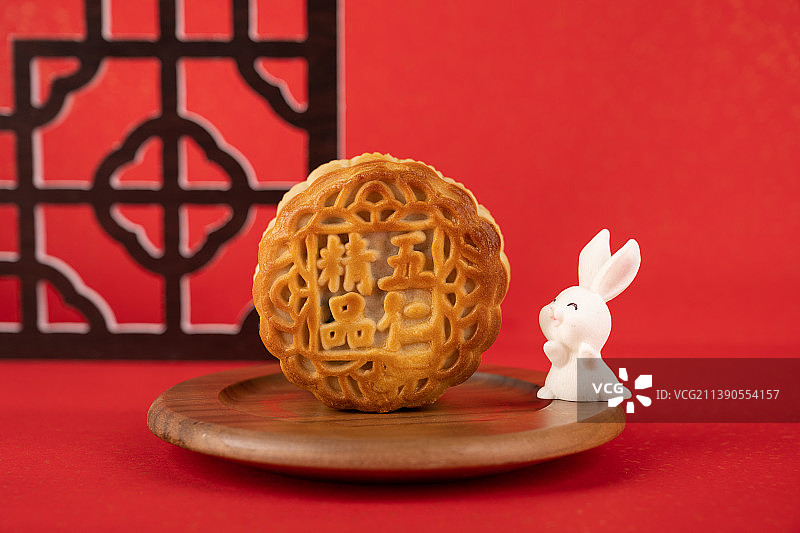 中国传统节日美食中秋节月饼图片素材