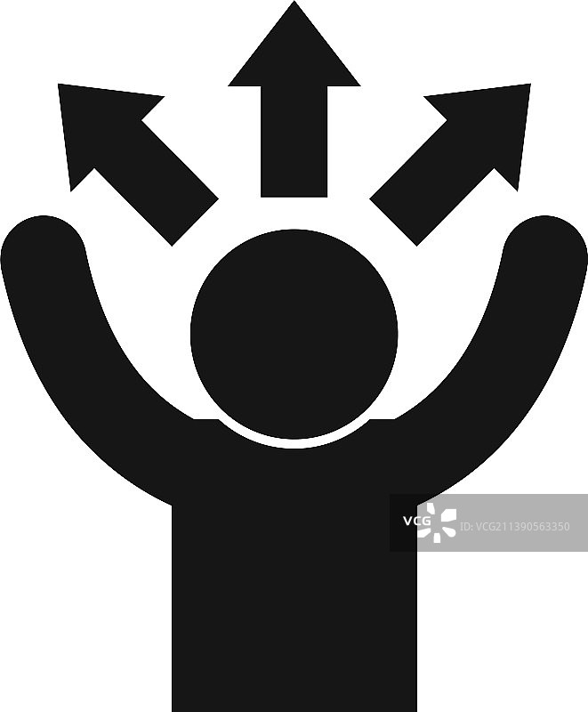 货币机会图标成功简约图片素材