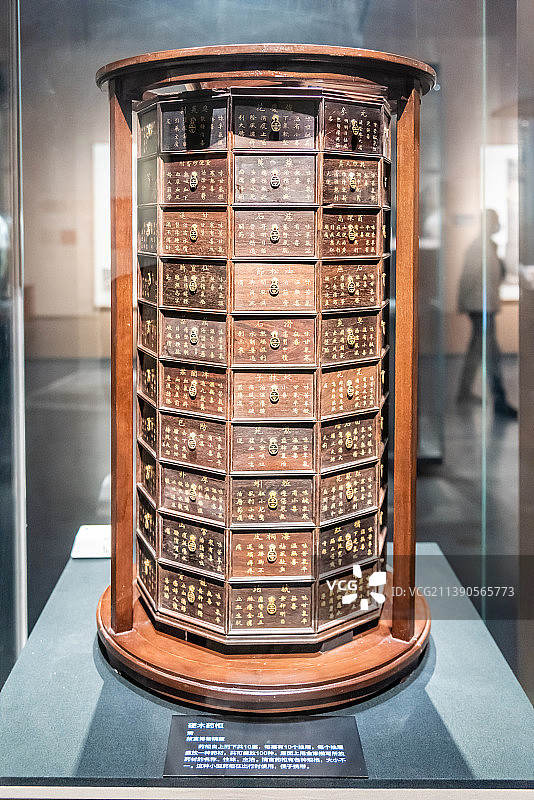 清代硬木药柜图片素材