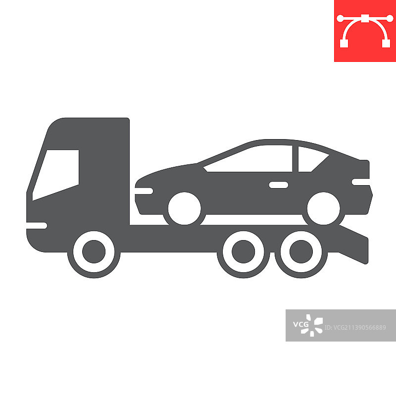 汽车拖车标志符号图标图片素材