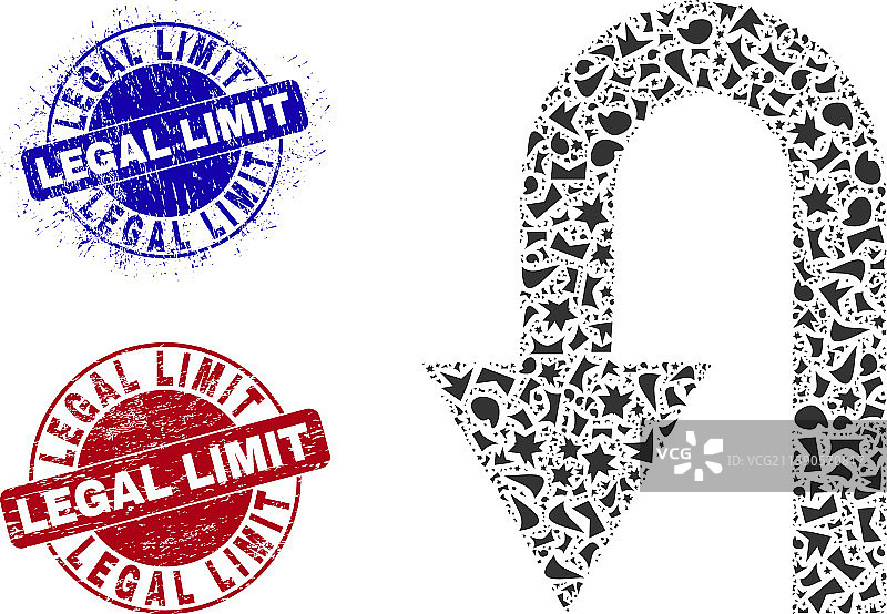 法律限制下的分形图案回溯图片素材