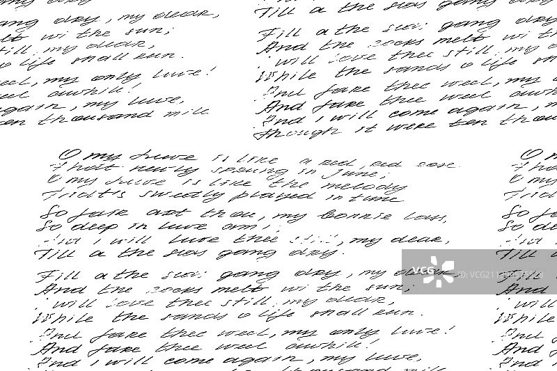 复古诗歌手写背景图片素材