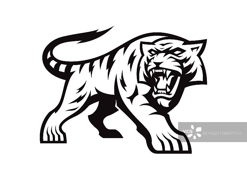 老虎标志图片素材