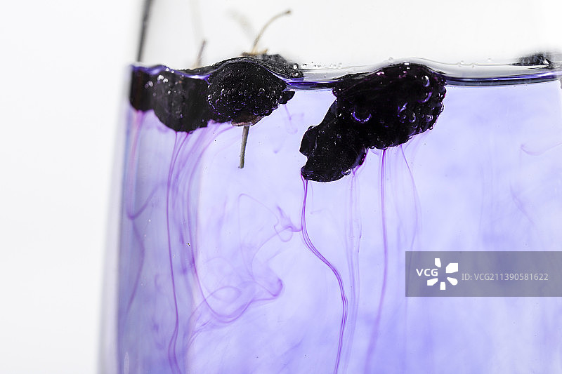 中华传统药材花茶黑枸杞图片素材