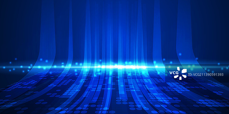 蓝色科技未来光场景图片素材