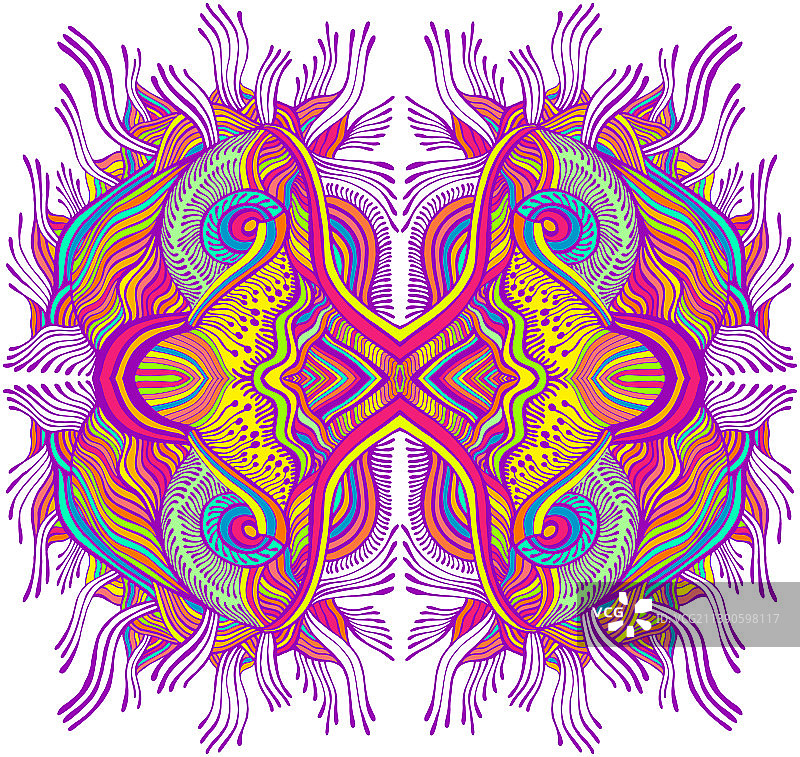 超现实主义彩色抽象迷幻涂鸦图片素材