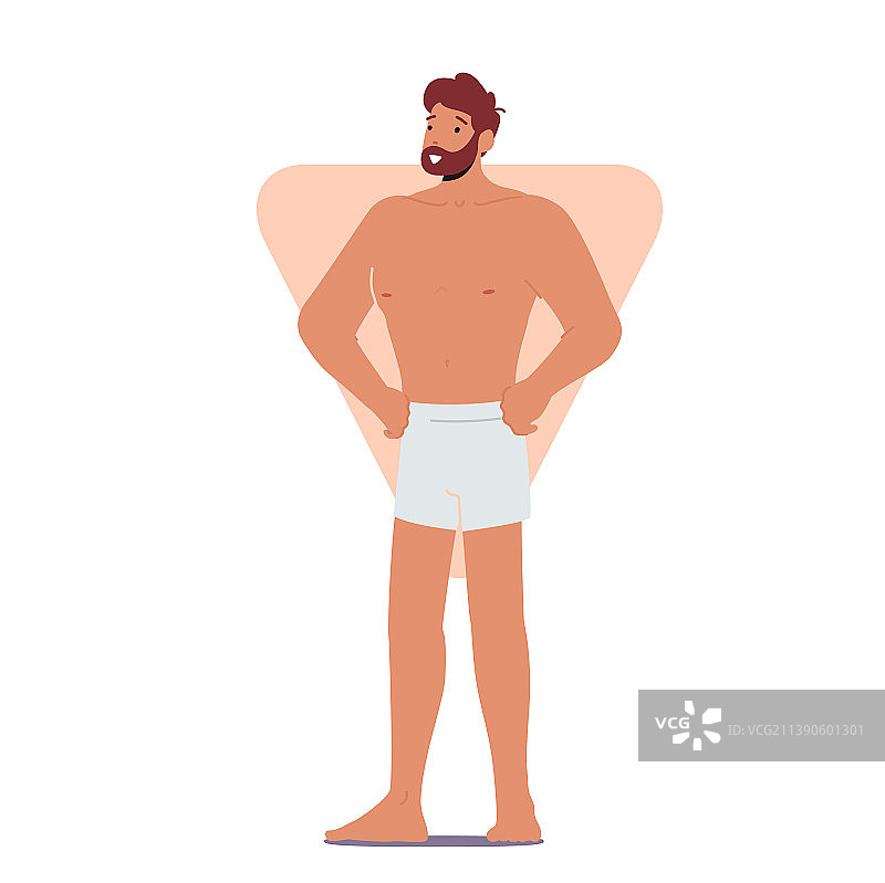 倒三角身材男子图片素材