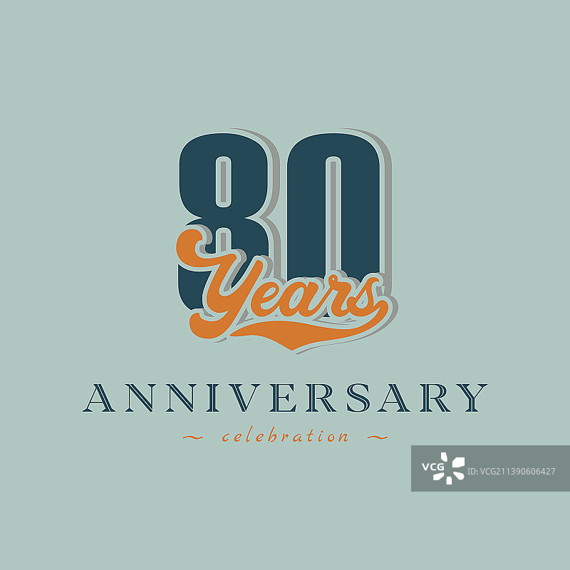 80周年怀旧庆祝图片素材