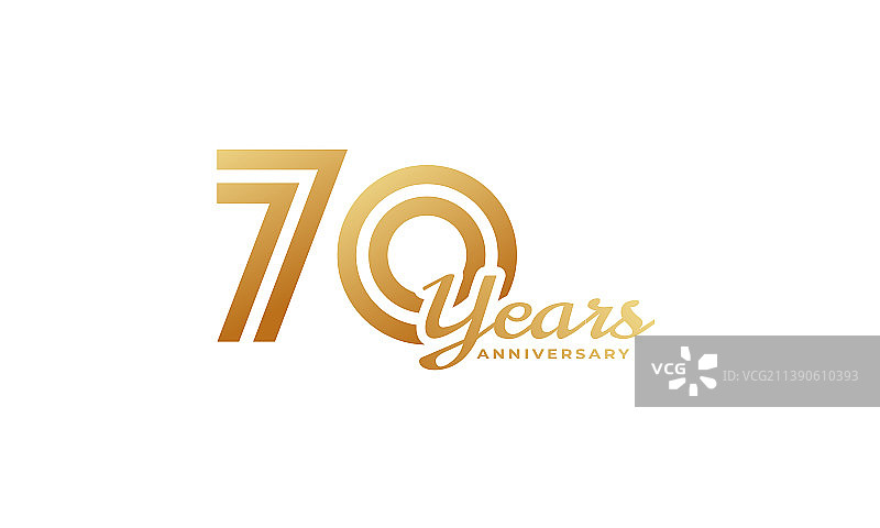 70周年手写体庆典图片素材