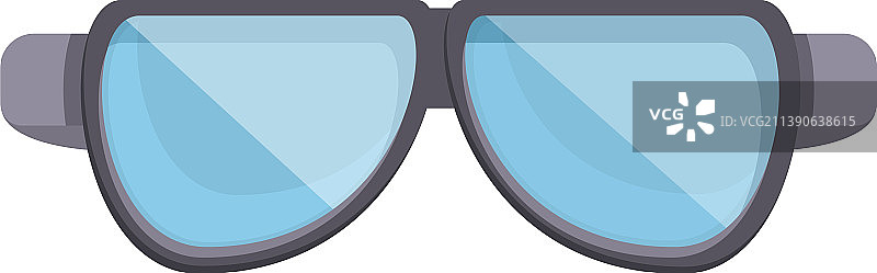 卡通摩托车骑行眼镜图标图片素材