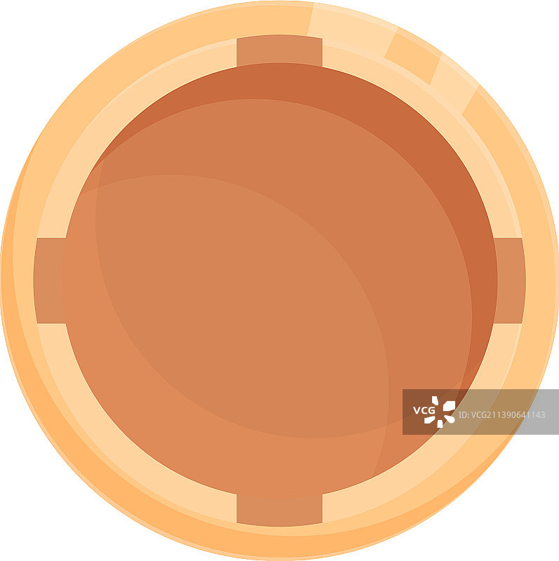 卡通雪茄烟灰缸俯视图图片素材
