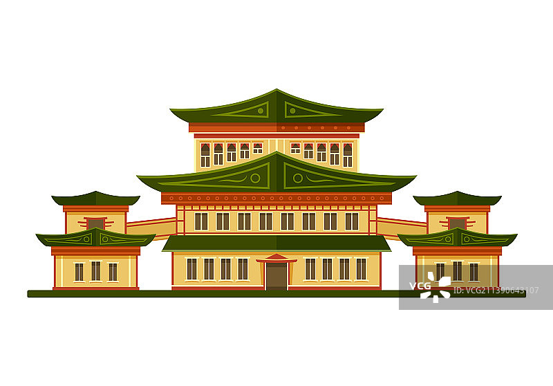中国建筑外观或外部图标图片素材