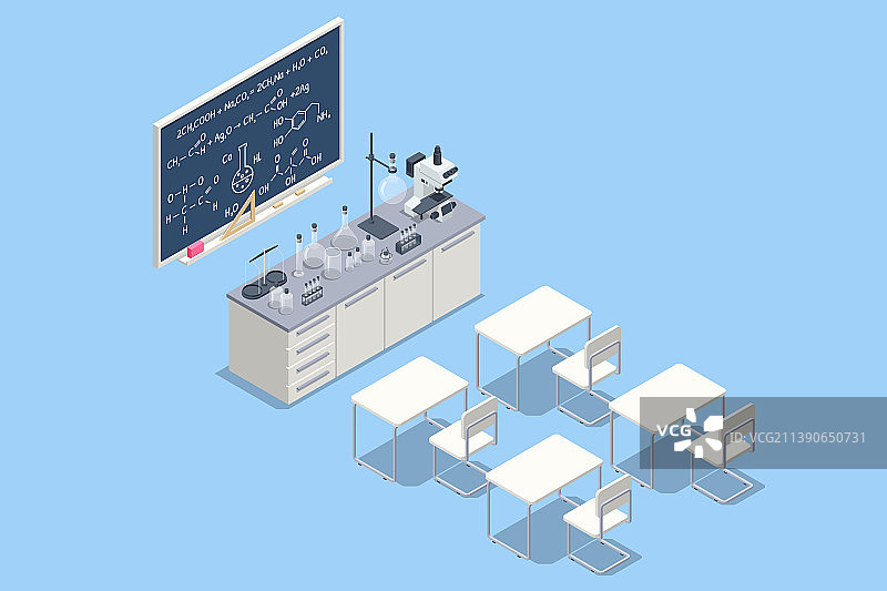 2.5D分析实验室化学实验室图片素材