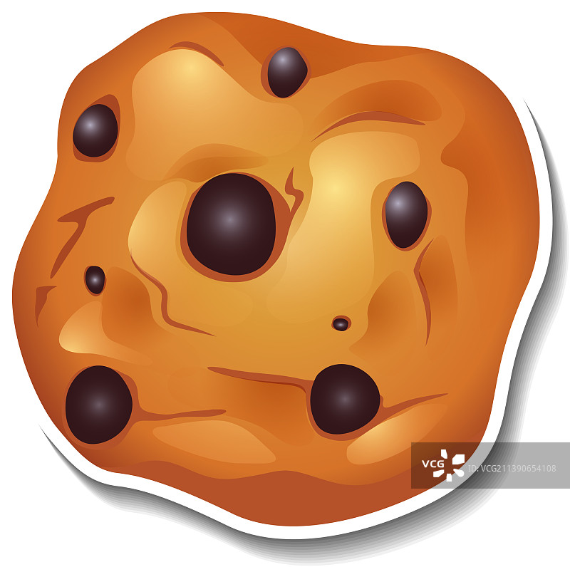 卡通风格巧克力饼干图片素材