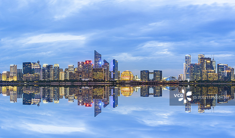 杭州钱江新城夜景 杭州夜景 杭州钱塘江夜景 城市夜景 都市风景图片素材