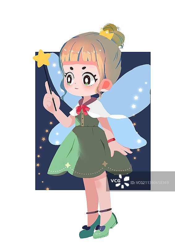 小精灵女孩图片素材