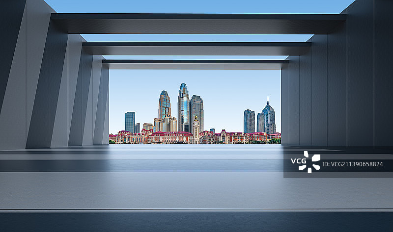 天津城市风光建筑空间图片素材