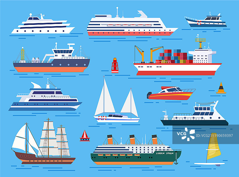 海上航行的渔船图片素材