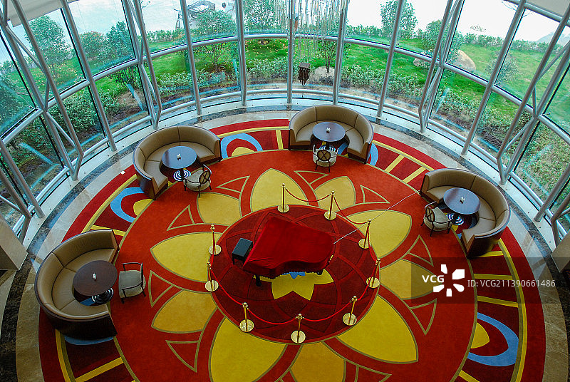 星级酒店带地毯的大堂图片素材