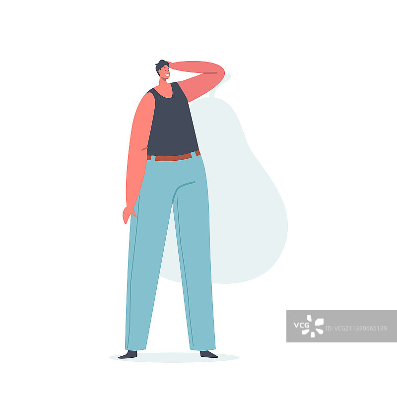 梨形身材男性角色图片素材