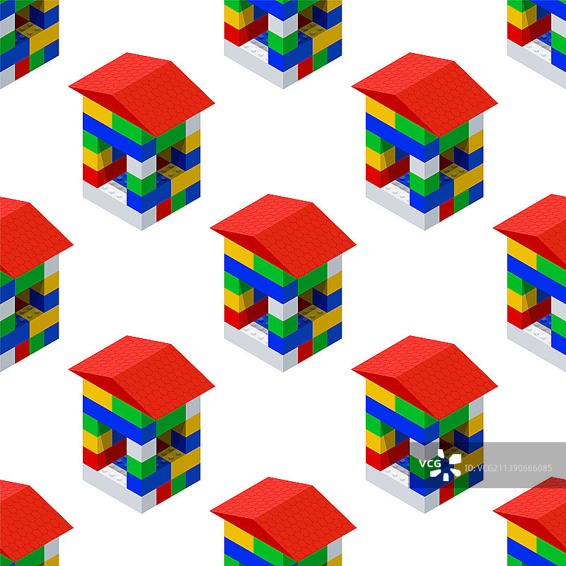 玩具房屋或小屋图案图片素材