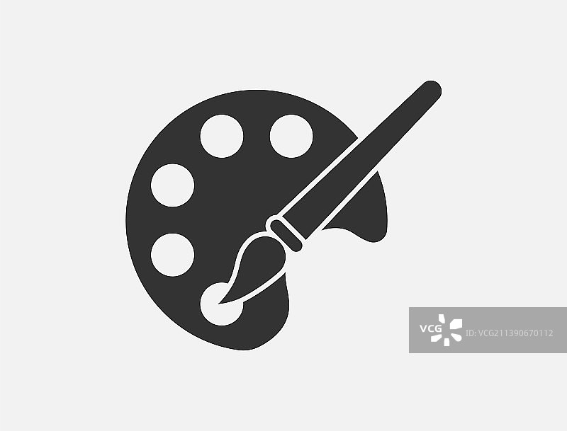 调色板图标艺术符号标志图片素材