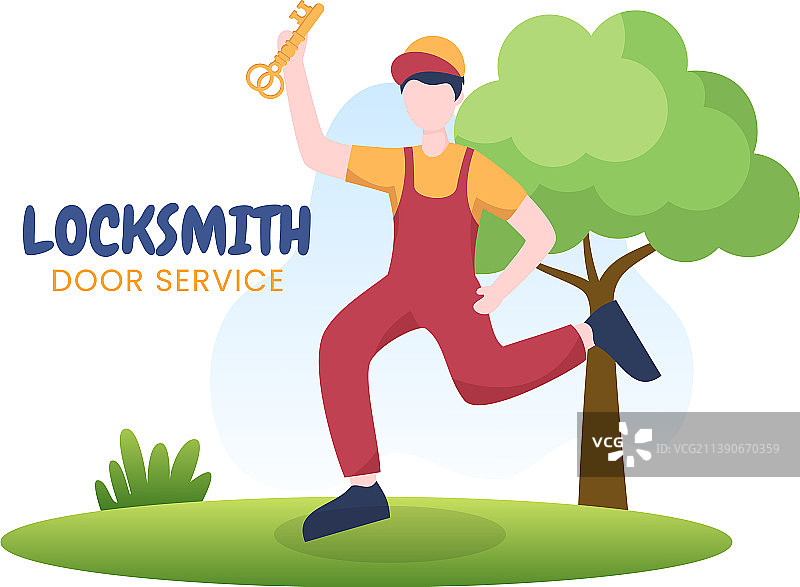 锁匠维修人员上门维修图片素材