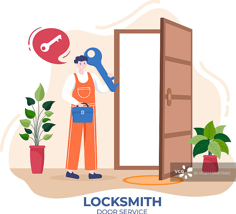 锁匠维修门图片素材