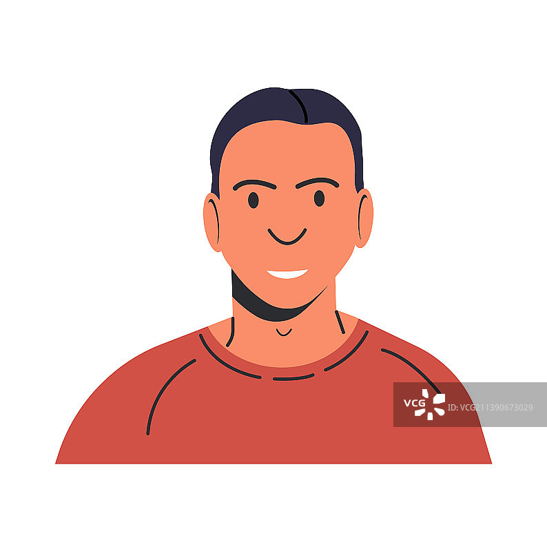 穿着休闲装的快乐男人图片素材