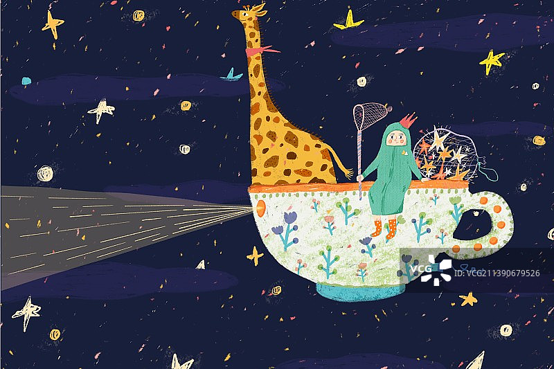 捕捉星星图片素材