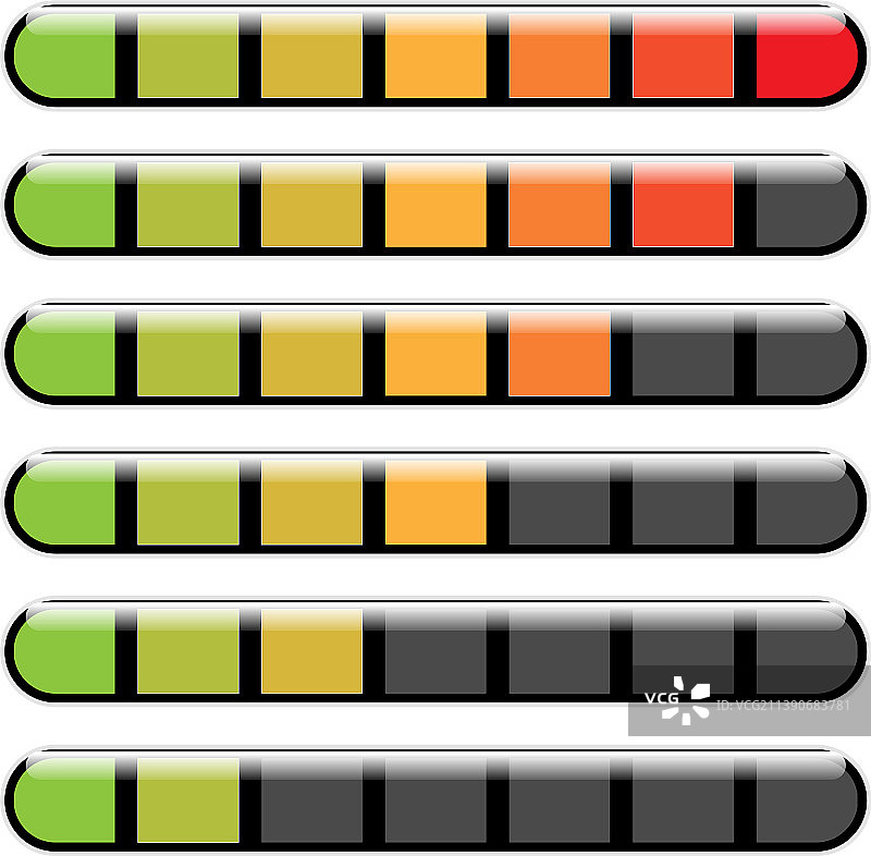 进度条阶梯阶段等级指示器图片素材