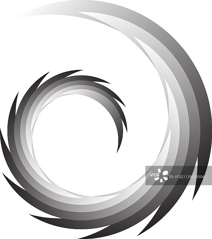 旋涡旋涡旋转分段圆图片素材