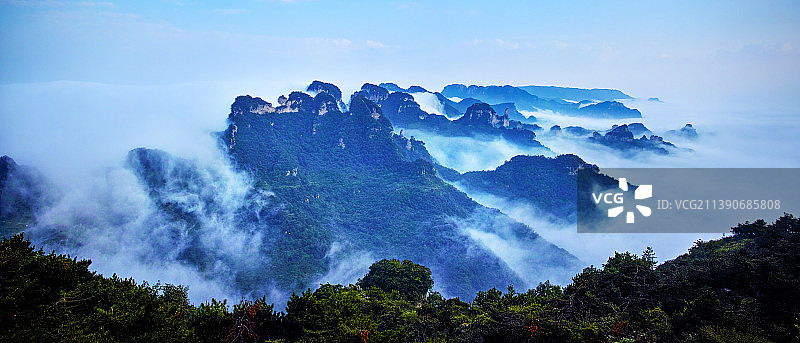 太行山 王莽岭  锡崖沟风光图片素材