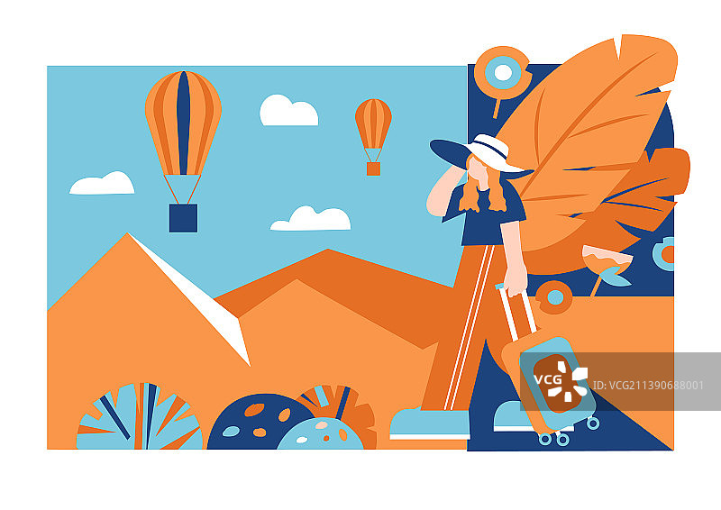 AI扁平风矢量插画图片素材